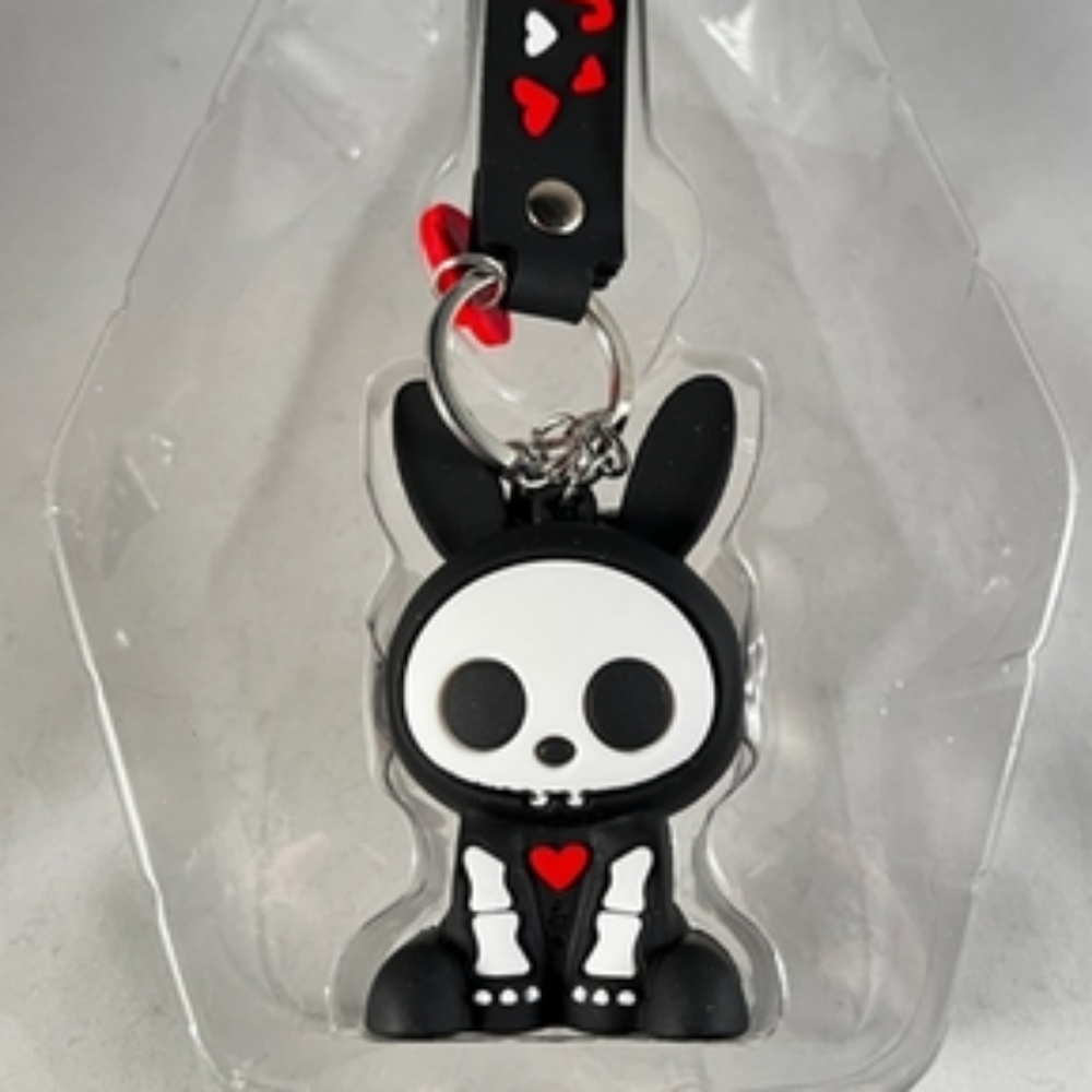 Jack The Rabbit Skeleanimals Keychain With Wristlet Stocking Stuffer